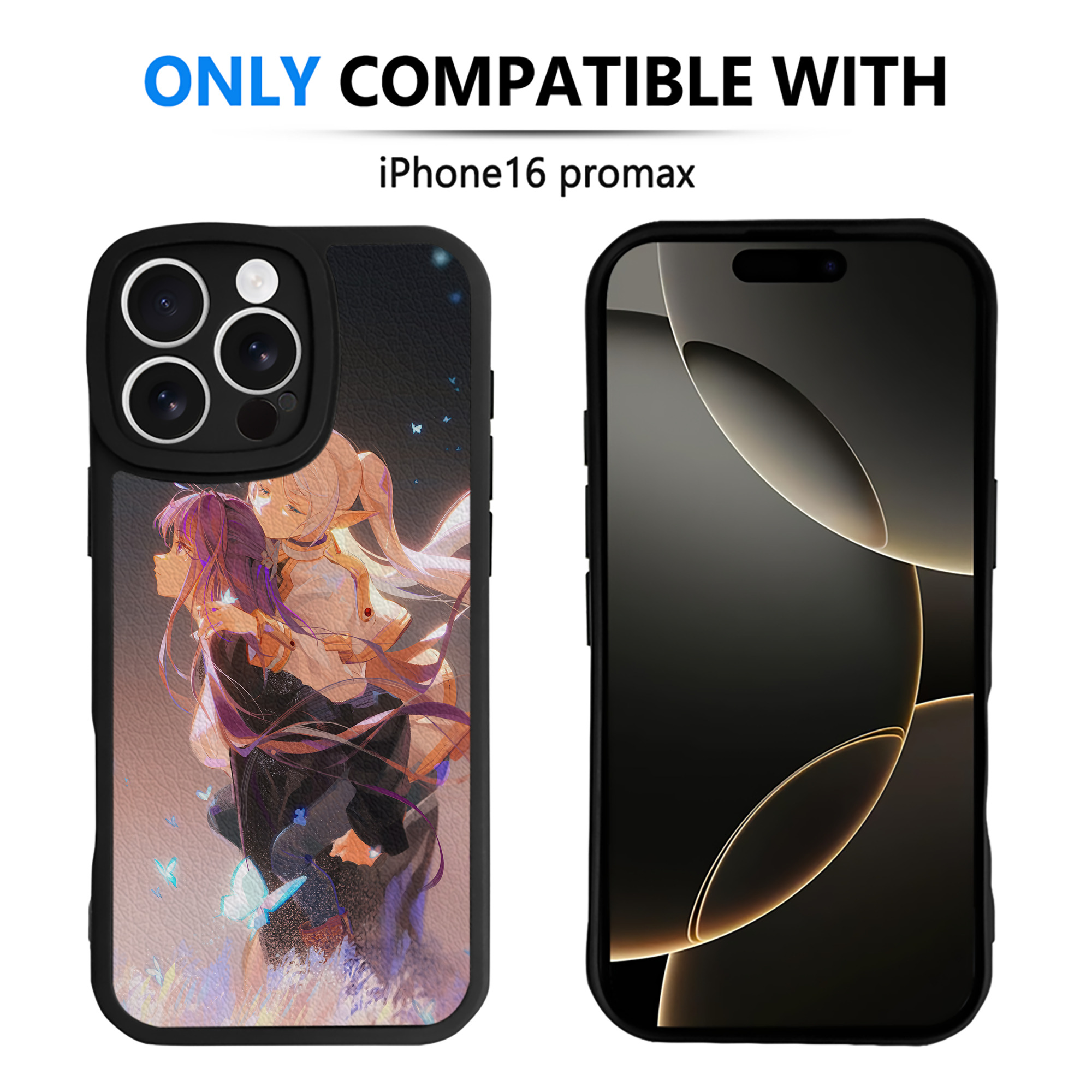（画像用） 葬送のフリーレン Frieren 【iPhone 16シリーズ対応】シリコンスマホケース（レザー調） 材質：シリコン